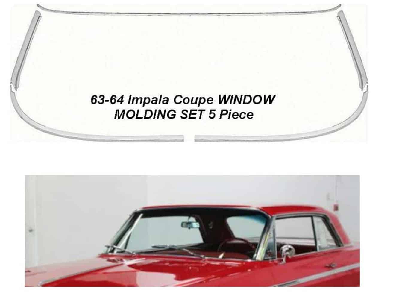 63-64 Chev Windscreen Mold Kit -2dr Coupe